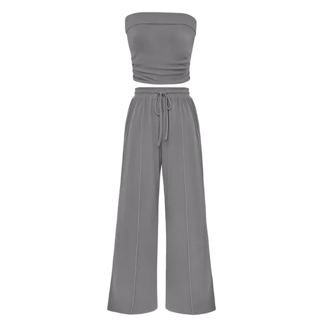 SOLVEIG™ – Relaxed Ribbed Knit Crop Set
