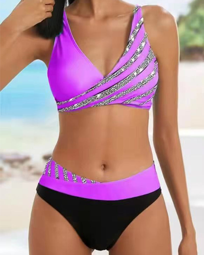 Louisa  | Printed Bikini in Warm Tones