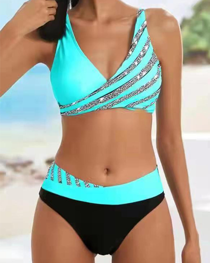 Louisa  | Printed Bikini in Warm Tones