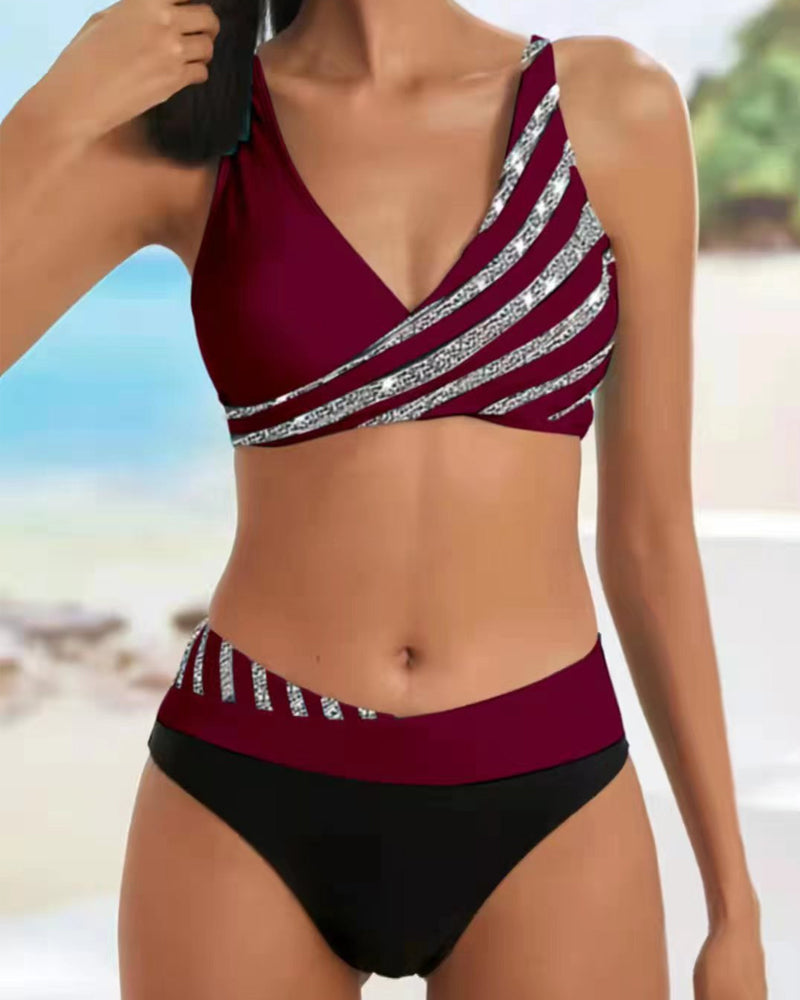 Louisa  | Printed Bikini in Warm Tones