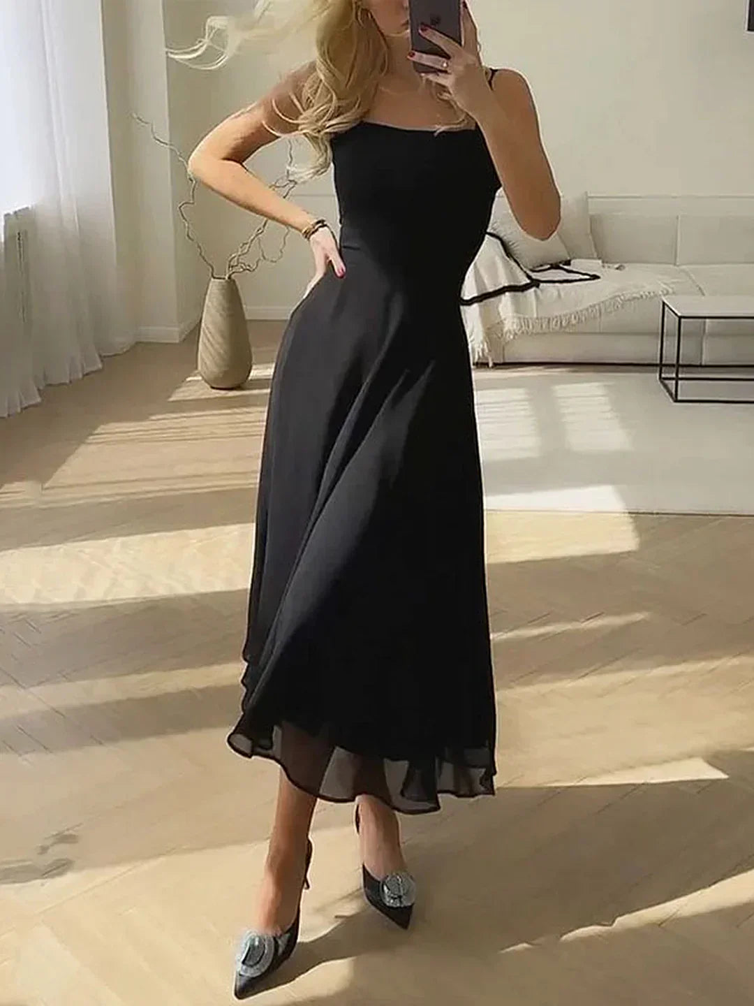 Sofia | Elegant Strappy Maxi Dress