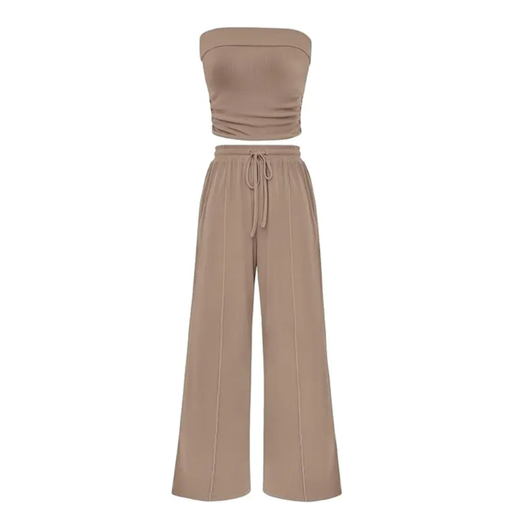 SOLVEIG™ – Relaxed Ribbed Knit Crop Set