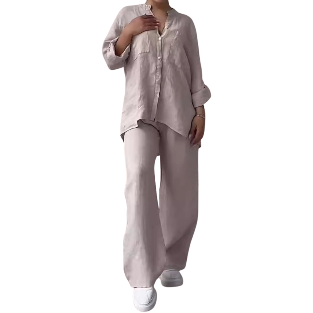 HALCYONT - Linen Shirt & Wide Leg