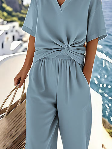 Alina | Elegant Lightweight Jumpsuit – Flowy, Flattering &amp; Effortlessly Chic