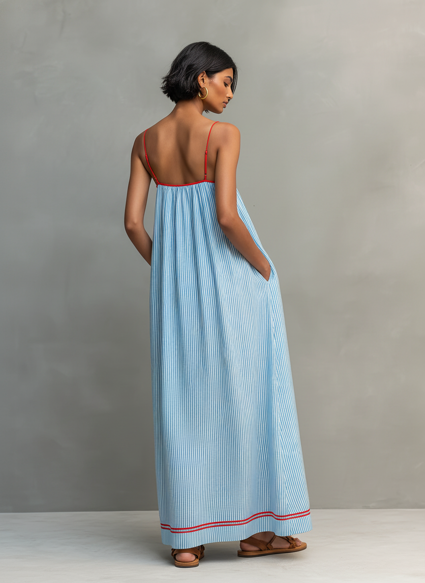 Portia Striped Maxi Dress