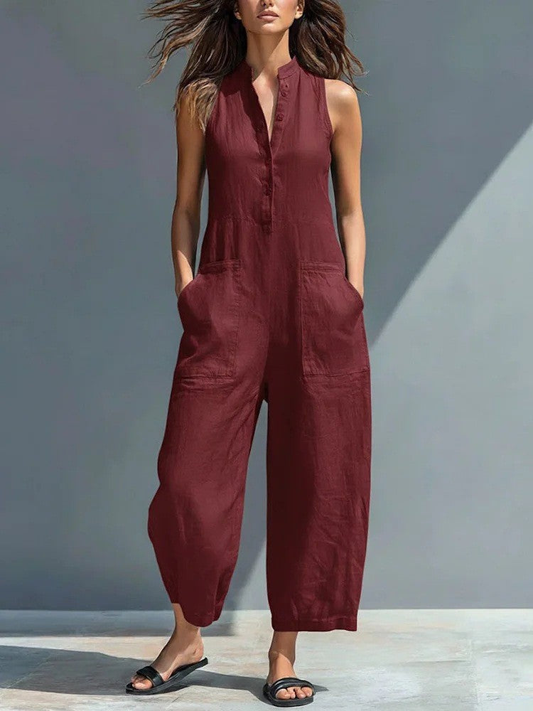 Lotte™ | Sleeveless Minimalist Jumpsuit