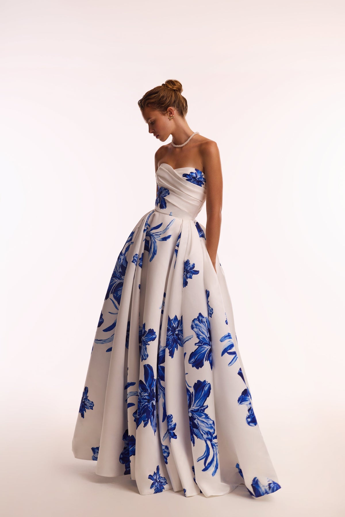 Elara | Printed Backless Maxi Dress