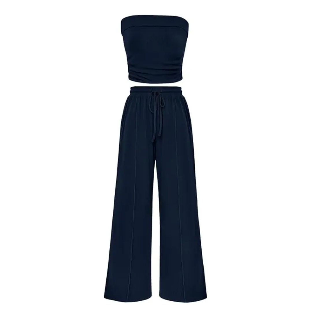 SOLVEIG™ – Relaxed Ribbed Knit Crop Set