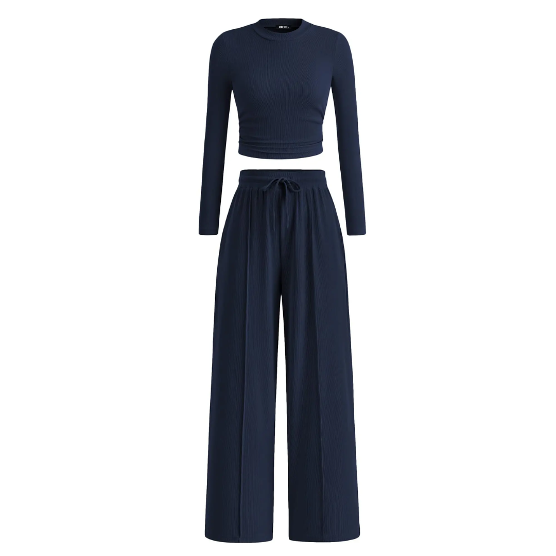 REMIT - Ribbed Knit Crop & Wide