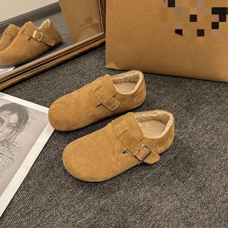 OPHELIAT - Faux Leather Winter Shoes Plush