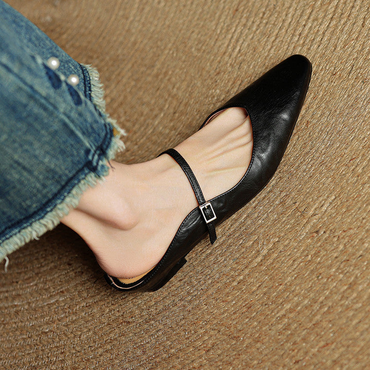 Orella | Genuine Leather Sabot Pumps