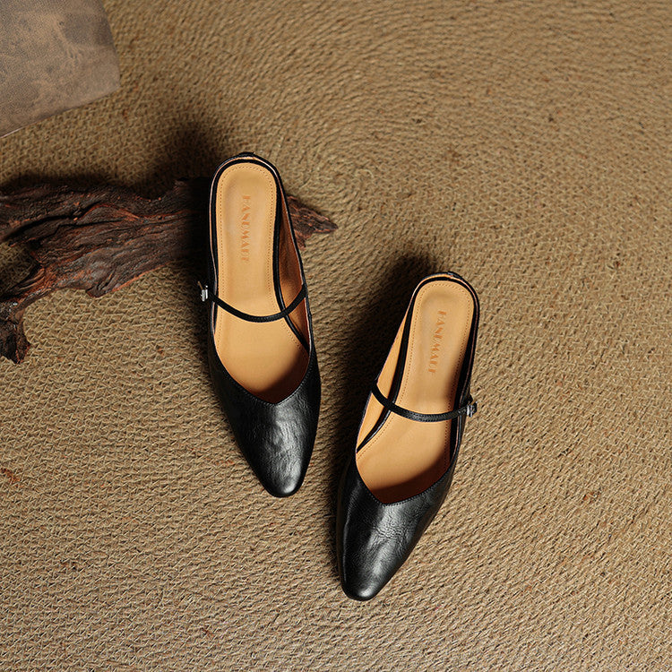 Orella | Genuine Leather Sabot Pumps