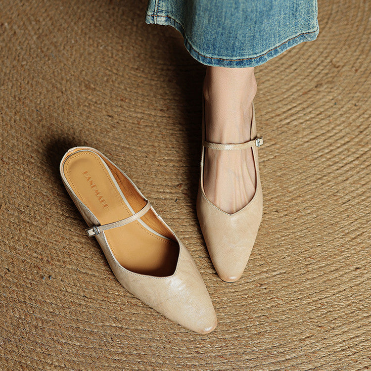 Orella | Genuine Leather Sabot Pumps