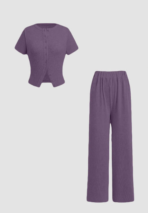 MIRANDAT - Button Front Top and Wide