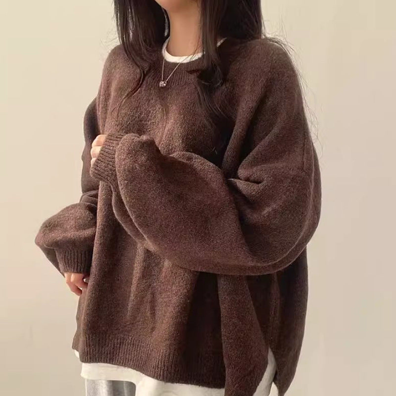 VIOLETTAT - Cozy Long Sleeve Round Neck
