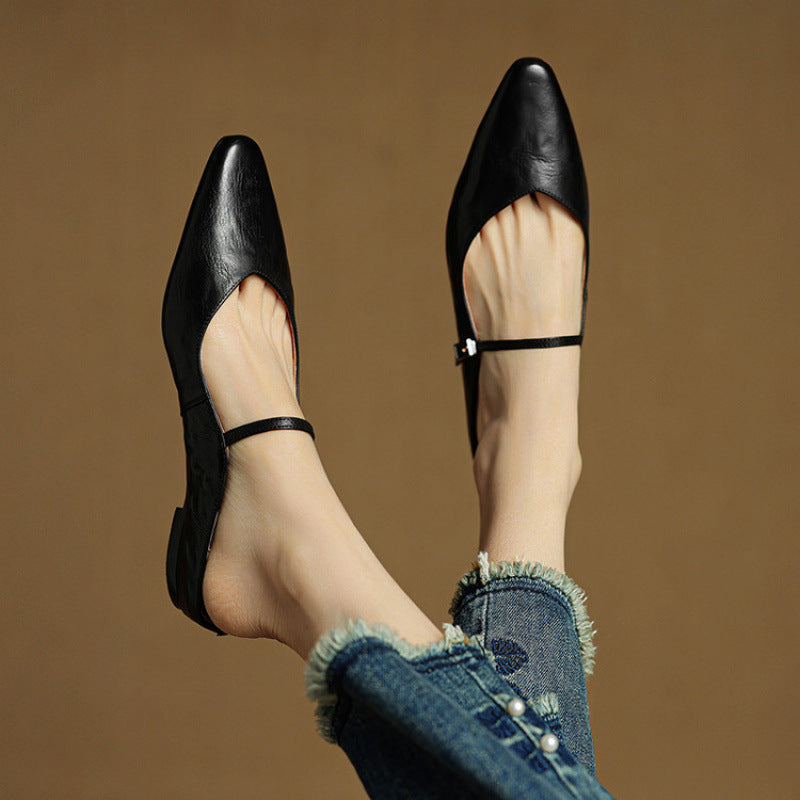 Orella | Genuine Leather Sabot Pumps