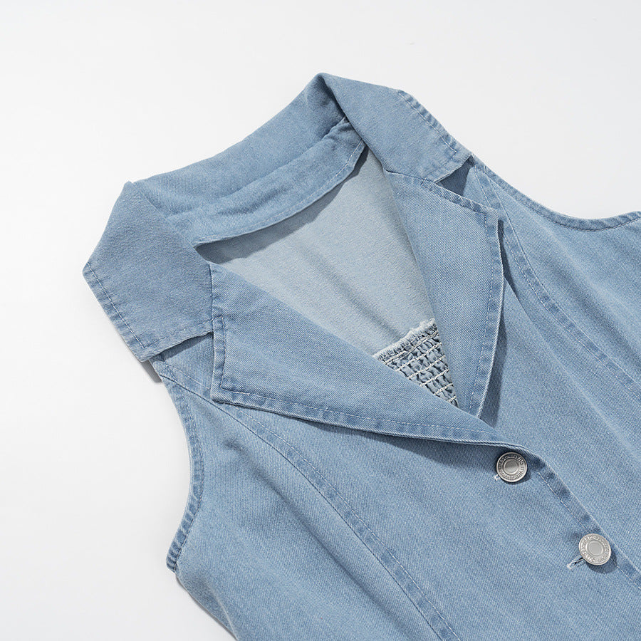 INOCENCIAT - Classic Buttoned Down Deep V-Neck