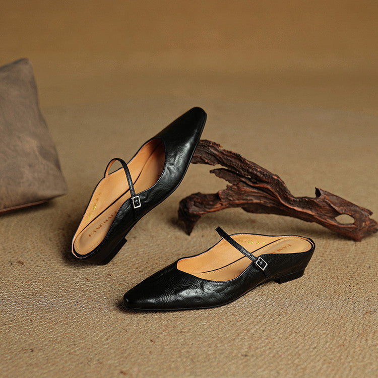 Orella | Genuine Leather Sabot Pumps