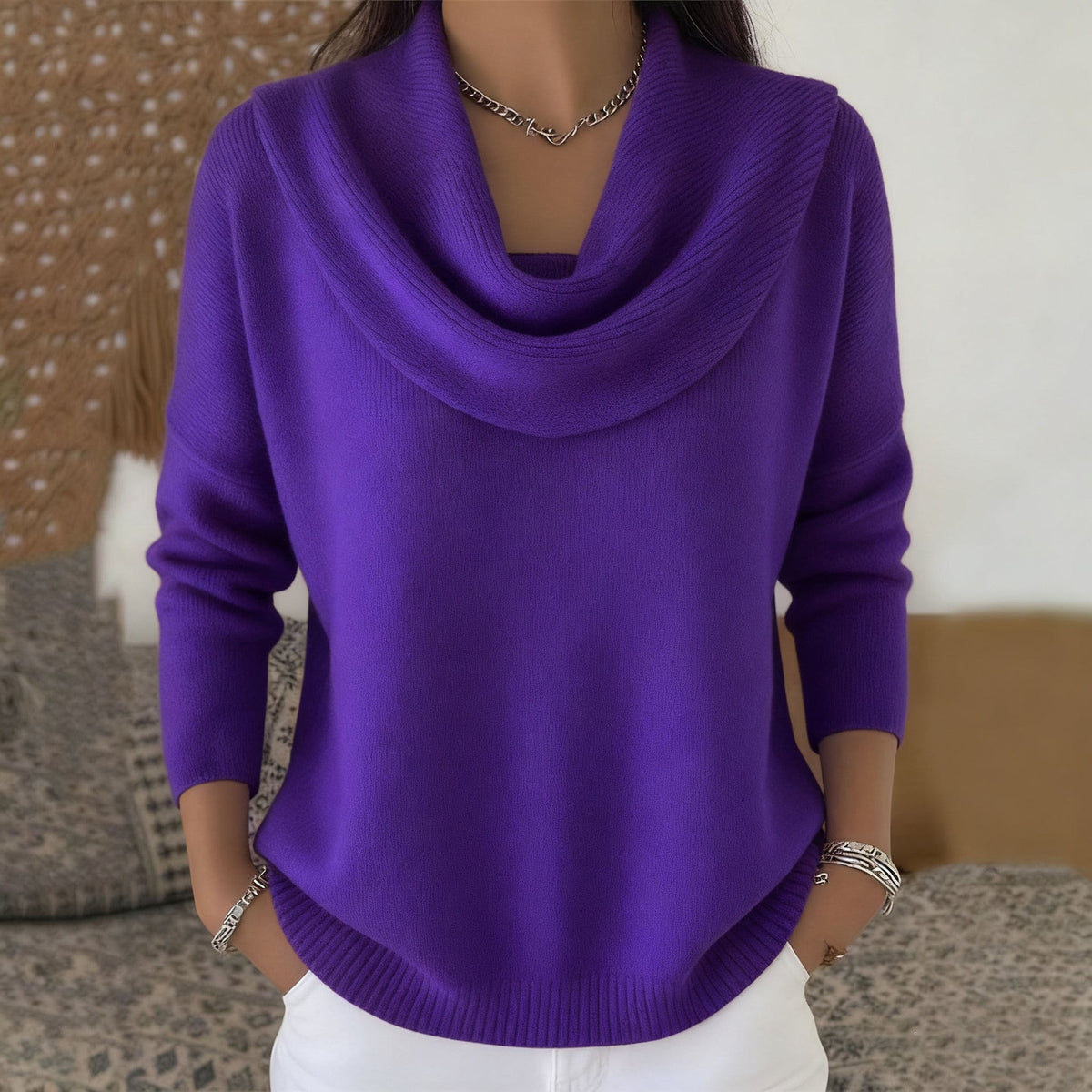 Vionne Sweater with Collar