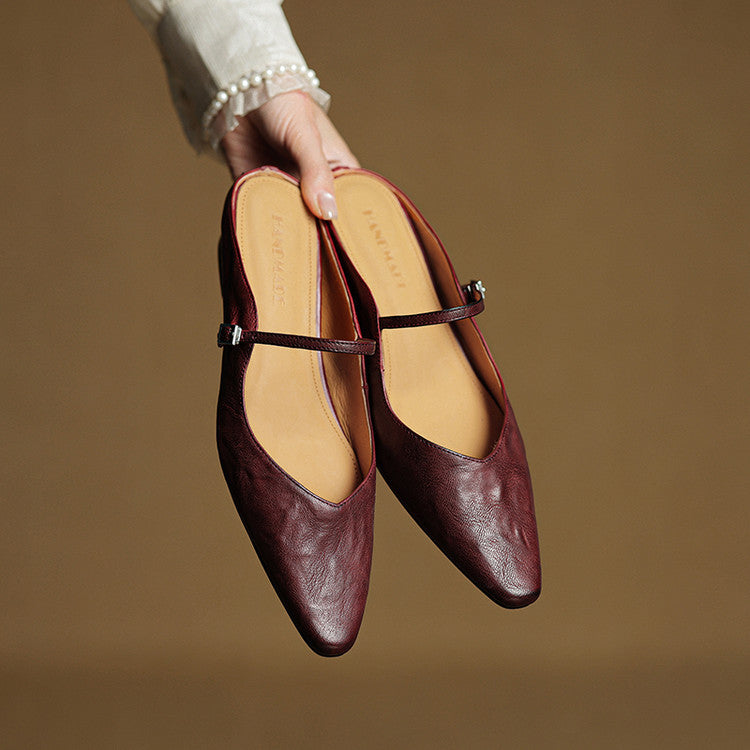 Orella | Genuine Leather Sabot Pumps