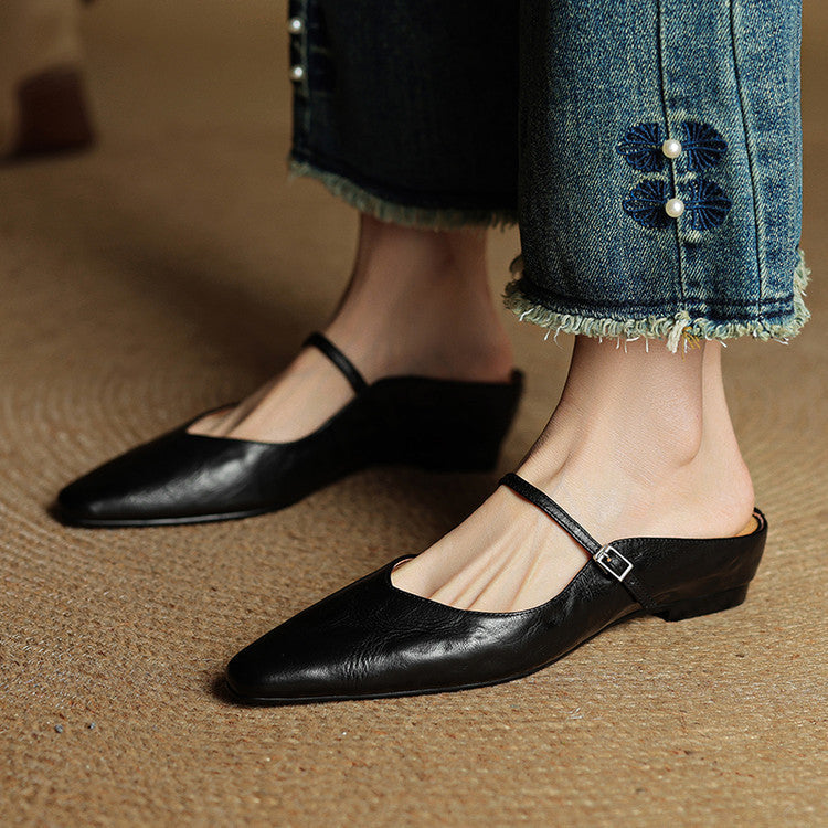 Orella | Genuine Leather Sabot Pumps