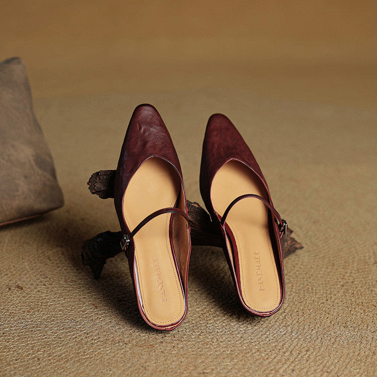 Orella | Genuine Leather Sabot Pumps