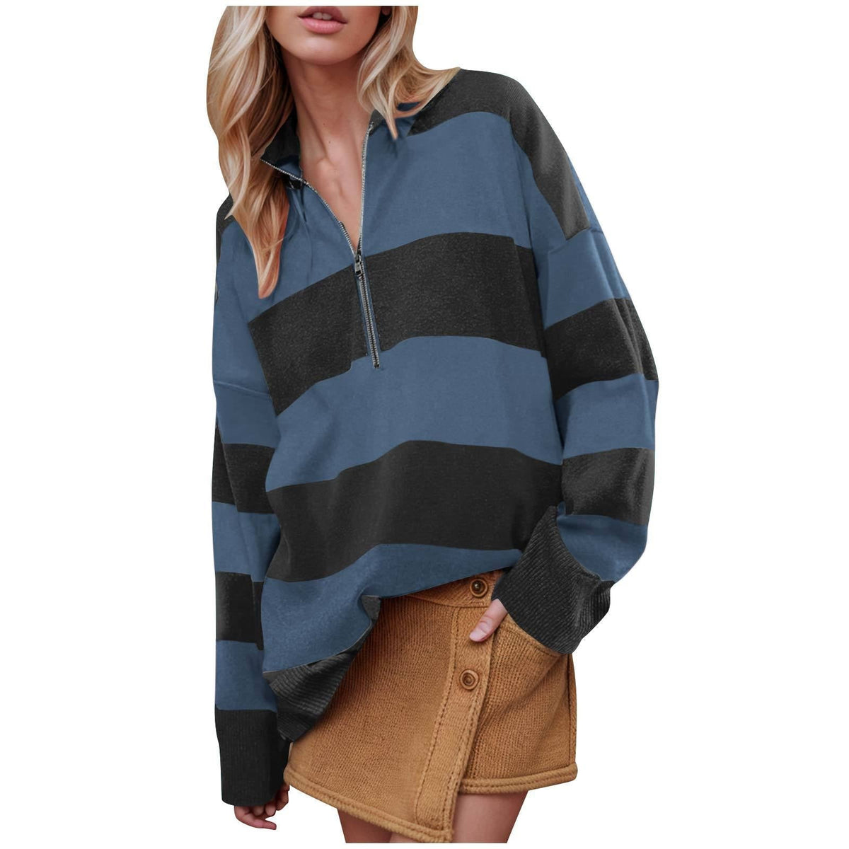CAMILLAT - Comfy Long Sleeve Pullover Sweater