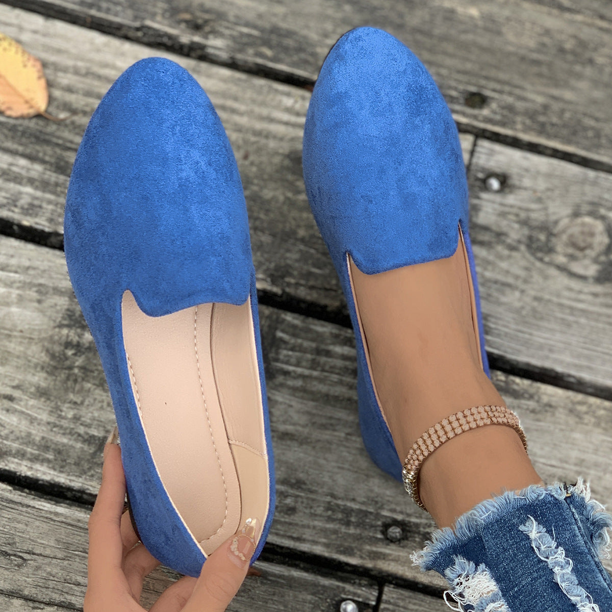 SHERNAT - Solid Color Flats Soft Sole