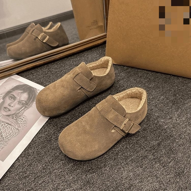 OPHELIAT - Faux Leather Winter Shoes Plush