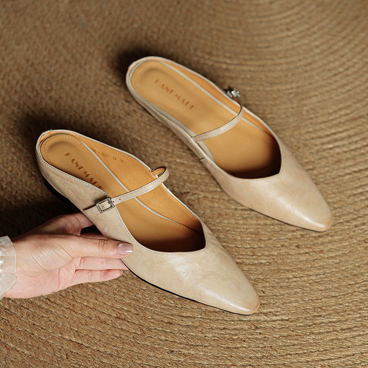 Orella | Genuine Leather Sabot Pumps