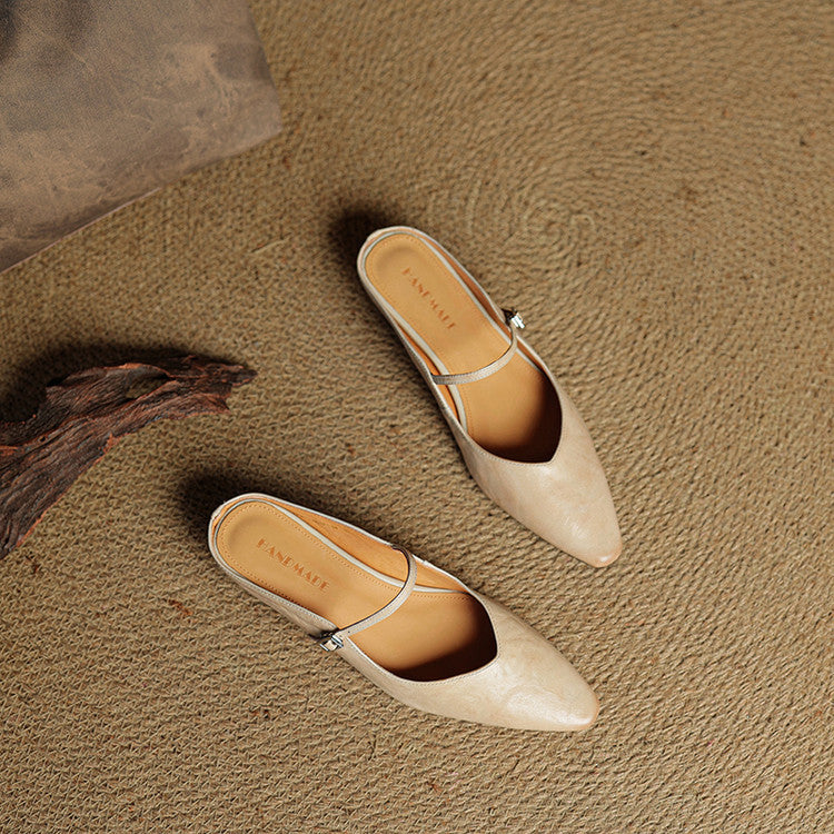 Orella | Genuine Leather Sabot Pumps