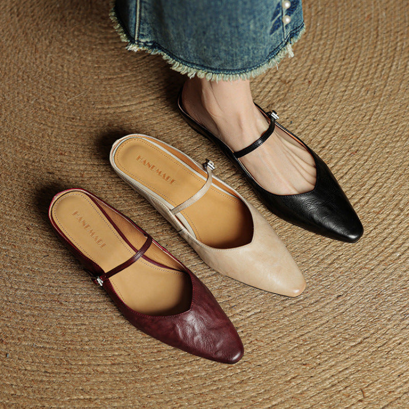 Orella | Genuine Leather Sabot Pumps