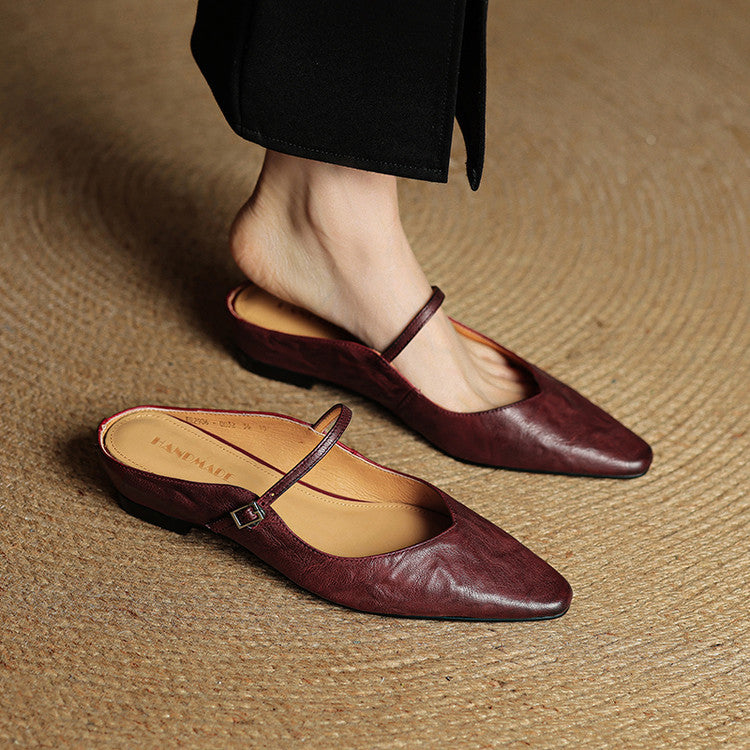 Orella | Genuine Leather Sabot Pumps
