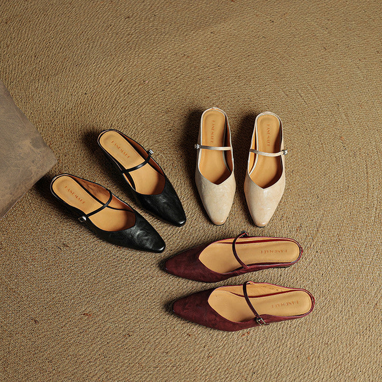 Orella | Genuine Leather Sabot Pumps