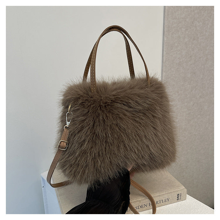 LIZZIET - Imitation Fur Small Handbag