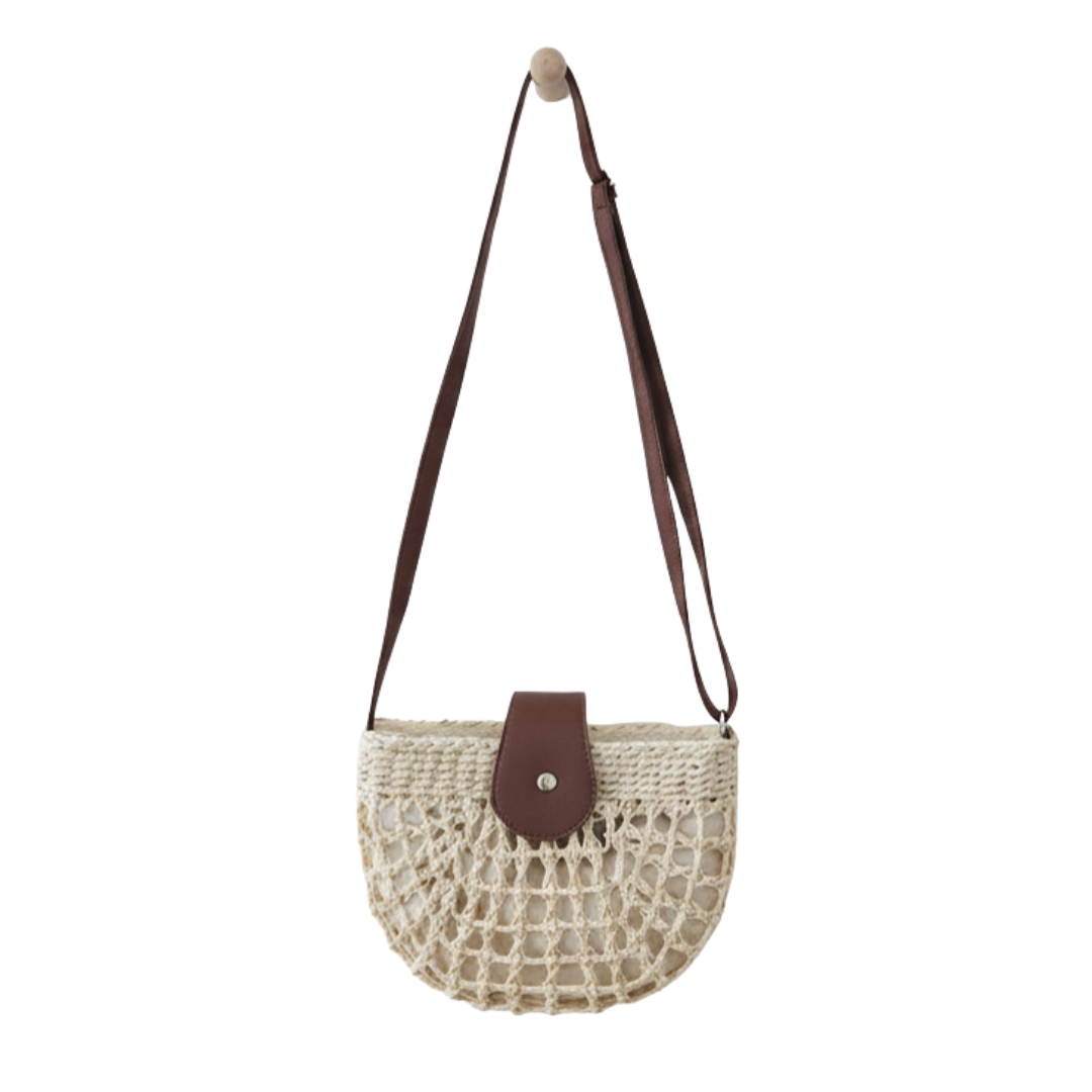 CALLA™ – Boho Hollow-Out Straw Crossbody Bag