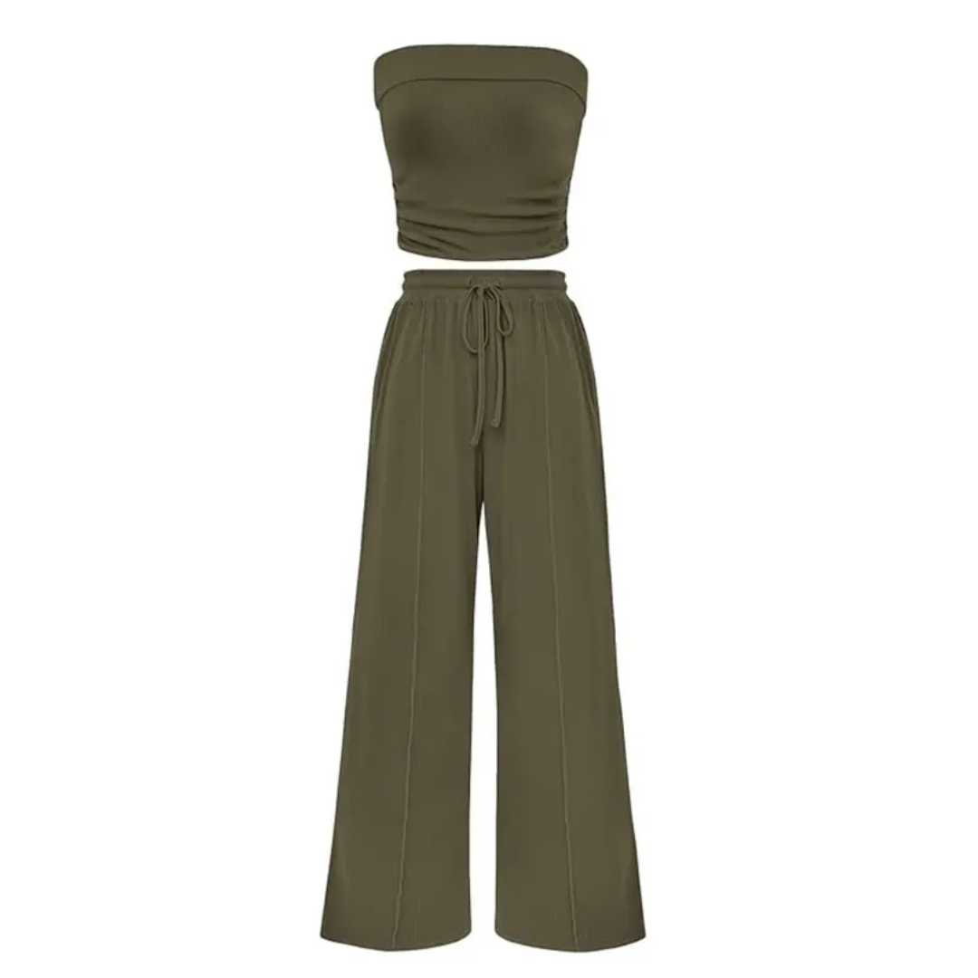 SOLVEIG™ – Relaxed Ribbed Knit Crop Set