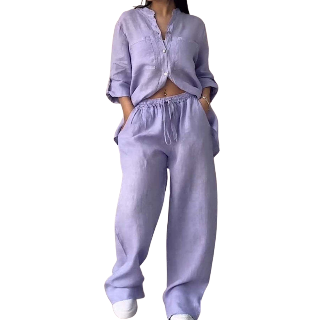 HALCYONT - Linen Shirt & Wide Leg