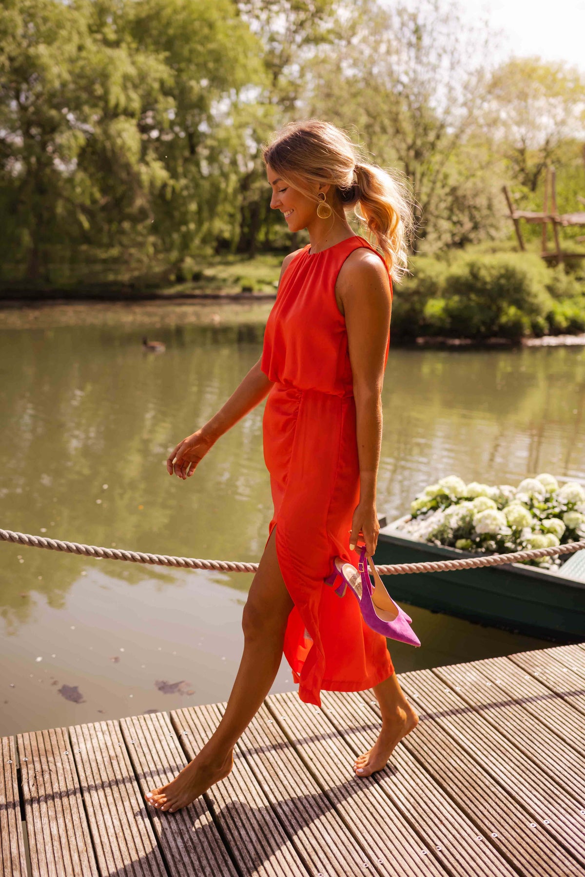 Leontien - Flowing Midi Dress