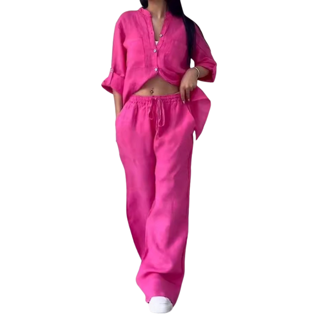 HALCYONT - Linen Shirt & Wide Leg