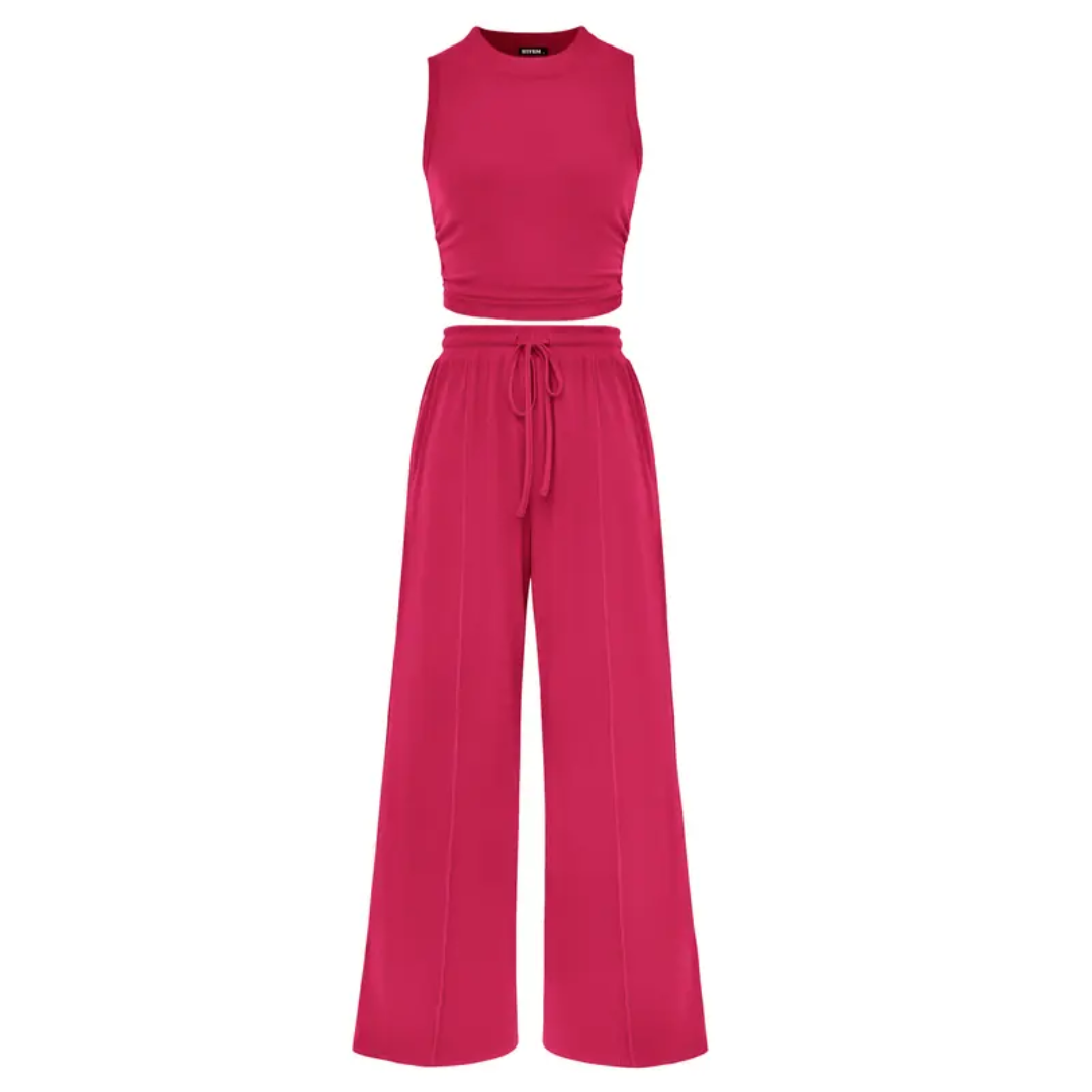 NELLA™ – Ribbed Knit Sleeveless Lounge Set