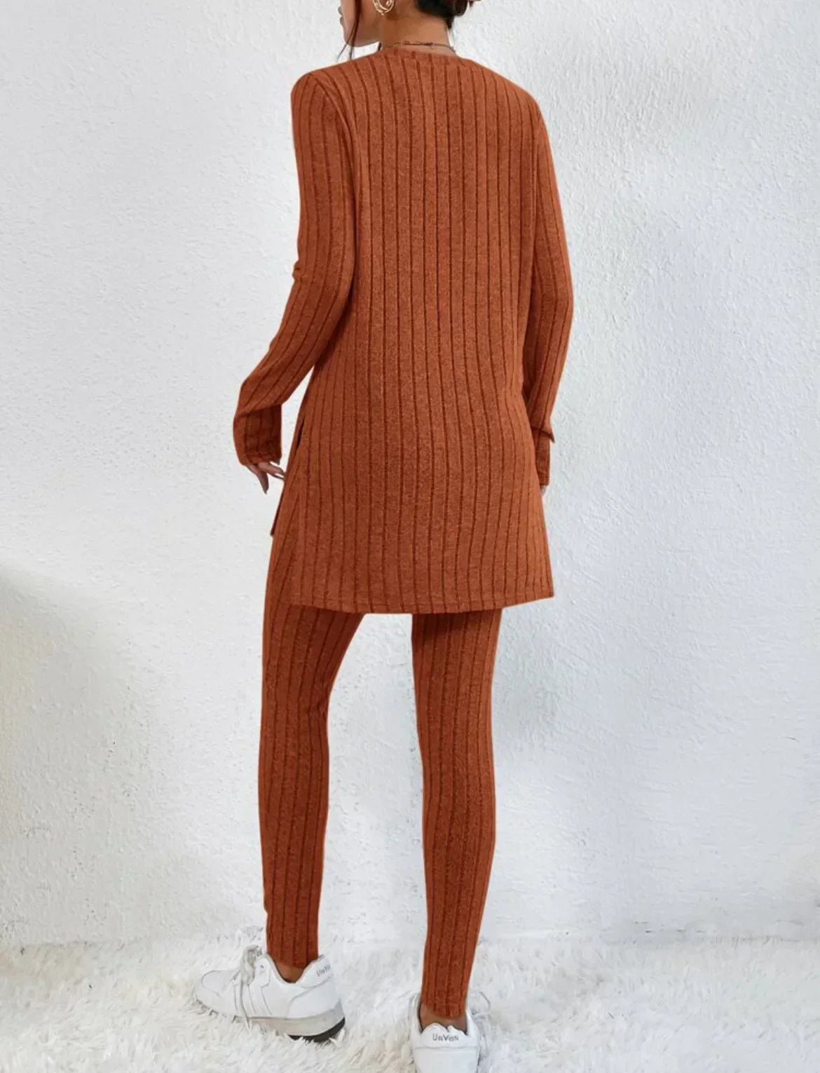 Callie | Women Ribbed Knit Lounge Set