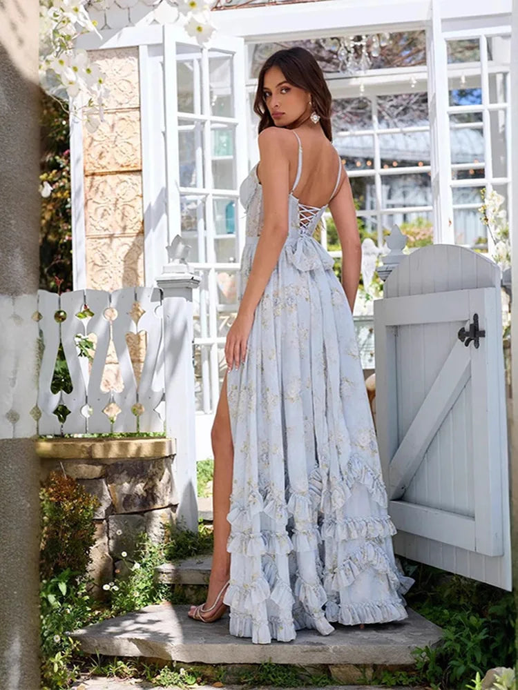 Melisara – Off-Shoulder Floral Print Dress