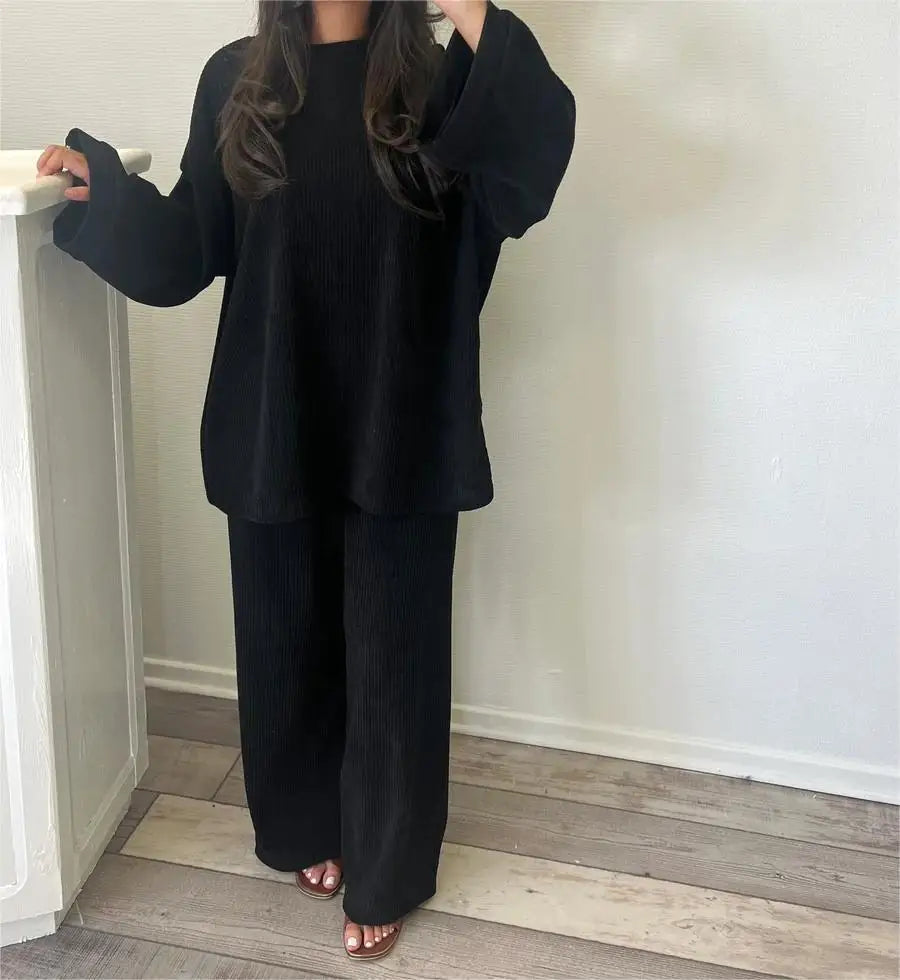 Sharon | Women Two Piece Corduroy Set