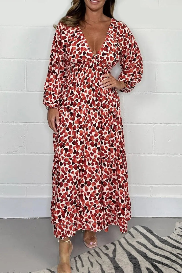 Tina | Elegant Smocked Waist Maxi Dress – Flowy, Flattering &amp; Comfortable