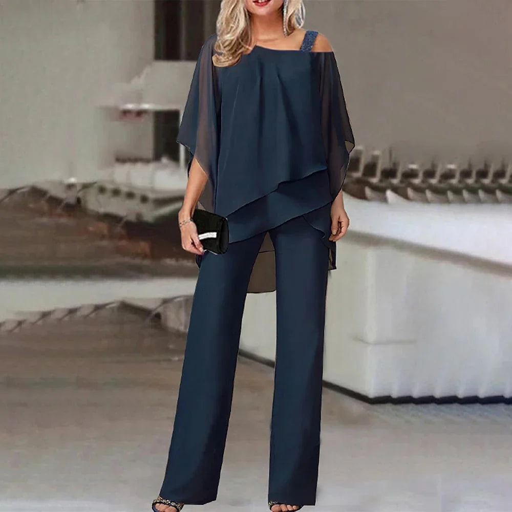 JacobNora AUS– Elegant Cold-Shoulder Jumpsuit for Women