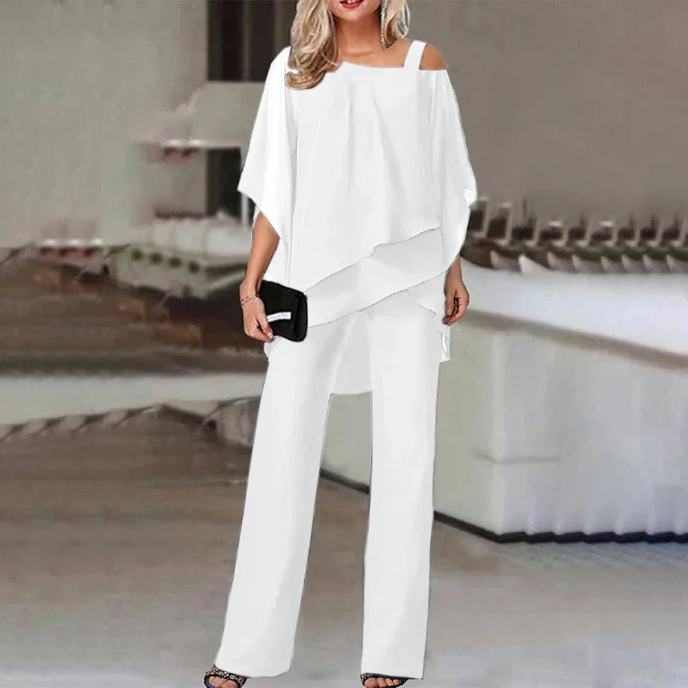 JacobNora AUS– Elegant Cold-Shoulder Jumpsuit for Women