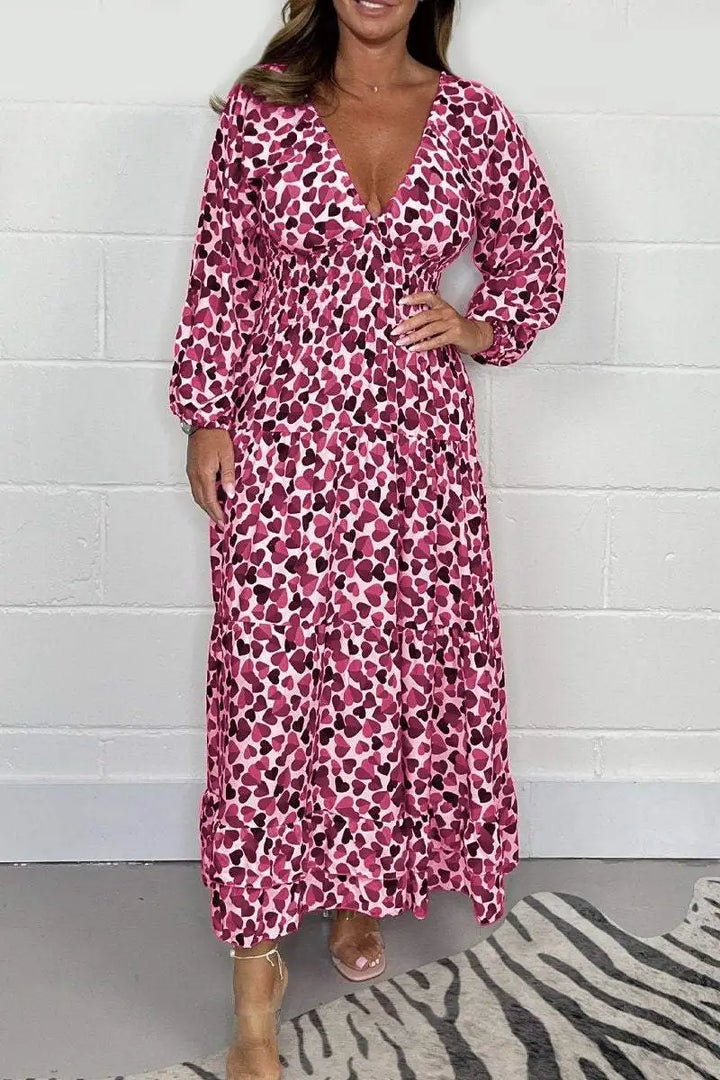 Tina | Elegant Smocked Waist Maxi Dress – Flowy, Flattering &amp; Comfortable