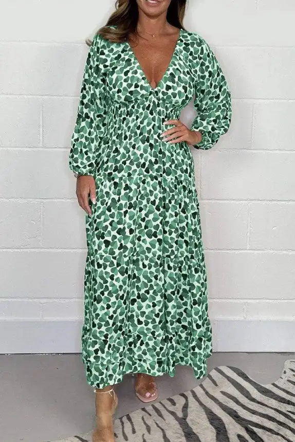 Tina | Elegant Smocked Waist Maxi Dress – Flowy, Flattering &amp; Comfortable