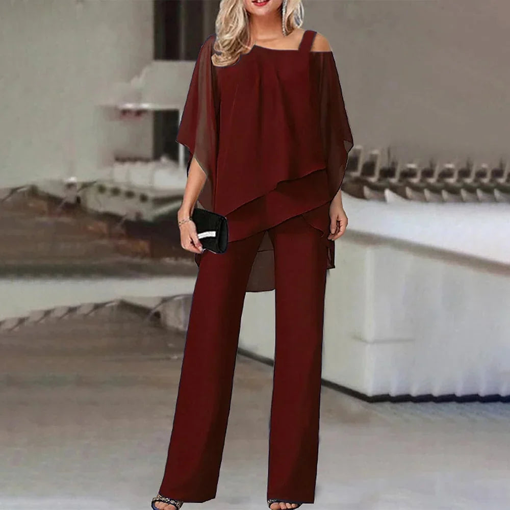 JacobNora AUS– Elegant Cold-Shoulder Jumpsuit for Women
